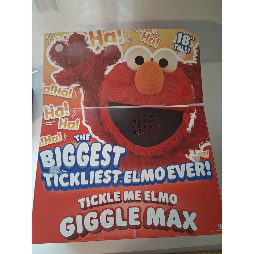 Sesame Street Tickle Me Elmo Giggle Max 18-Inch Interactive Plush